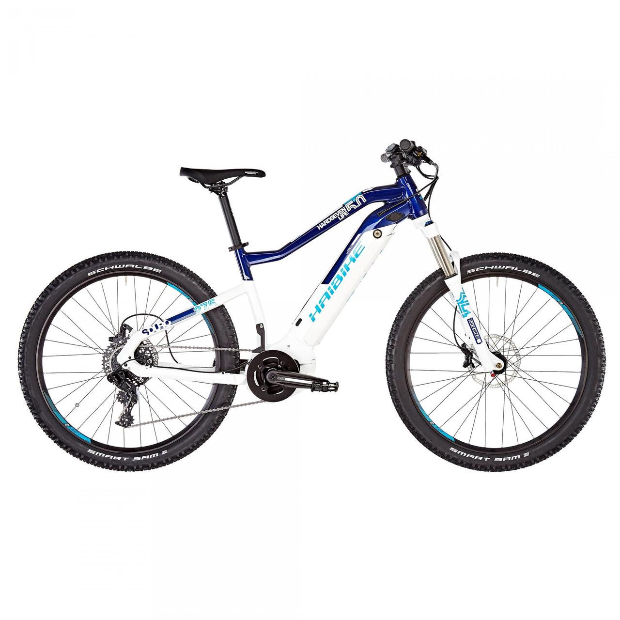 Електровелосипед Haibike SDURO HardSeven Life 5.0 500 Wh 27.5", рама S, біло-синьо-безбесний, 2019 - фото 1 - id-p1926995976
