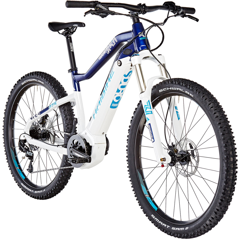 Електровелосипед Haibike SDURO HardSeven Life 5.0 500 Wh 27.5", рама S, біло-синьо-безбесний, 2019 - фото 2 - id-p1926995976
