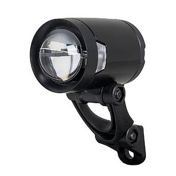 Фара передня XLC HERRMANS LED Pro eBike, 100Lux, 6/12V, чорний