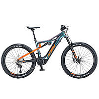 Электровелосипед KTM MACINA KAPOHO MASTER 29" рама М/43, синий (оранжево-черный), 2021