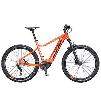 Електровелосипед KTM MACINA RIDE 271 27.5" рама L/48, чорний (сіро-жовтогарячий), 2021
