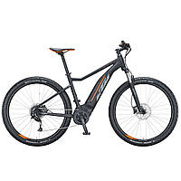 Электровелосипед KTM MACINA RIDE 291 29" рама L/48, черный (серо-оранжевый), 2021