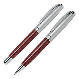 Набір якісних металевих ручок в м'якому футлярі зі штучної шкіри, фото 2