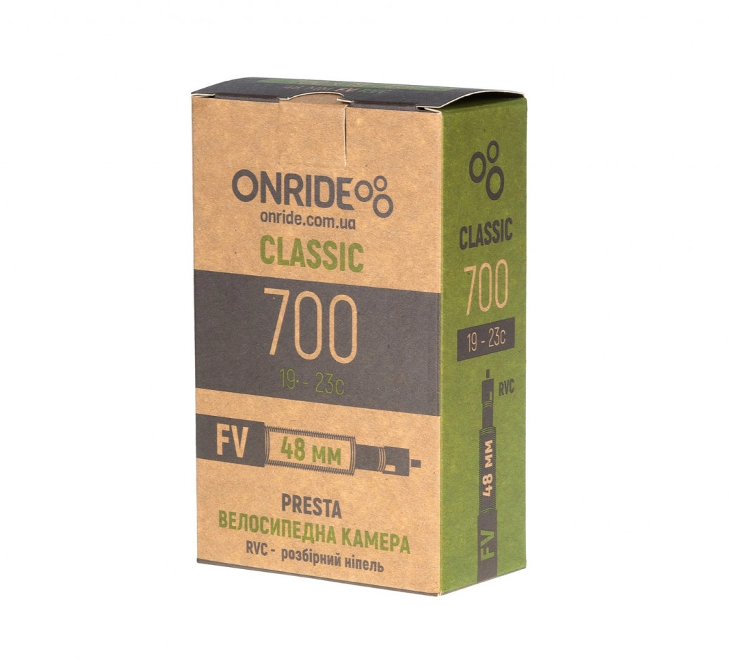 Камера на велосипед велокамера 28" ONRIDE Classic 700x19-23c FV 48 RVC OEM, фото 1