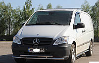 Передняя защита кенгурятник Mercedes Vito 1997-2014+ УС двойной