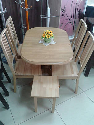 Стіл для маленької кухні Еміль Fusion Furniture, колір натуральний, фото 2