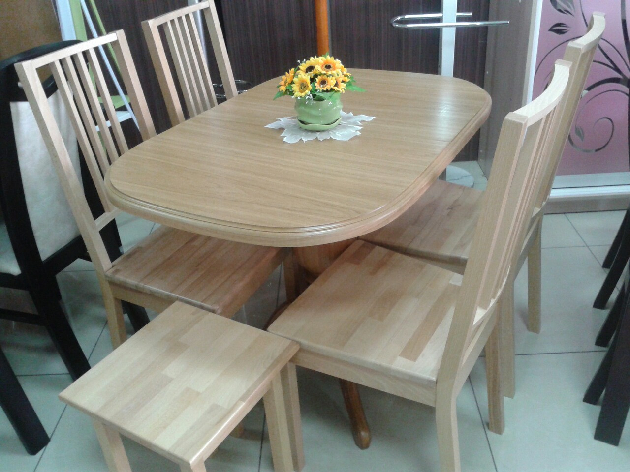 Стіл для маленької кухні Еміль Fusion Furniture, колір натуральний