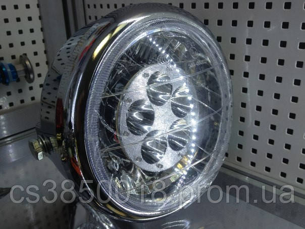 Фара Дельта круглая хром LED-5 ( светодиодная 5 диодов 18W ) 16104667 - фото 4 - id-p1927015904