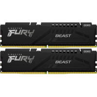 Модуль пам'яті для комп'ютера DDR5 64GB (2x32GB) 4800 MHz FURY Beast Black Kingston Fury (ex.HyperX) (KF548C38BBK2-64)