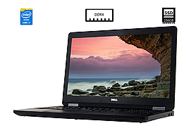 Ноутбук Dell Latitude E5570/15,6"TN(1366x768)/Intel Core i7-6820HQ 2.70GHz/16GB DDR4/SSD 256GB/HD Graphics