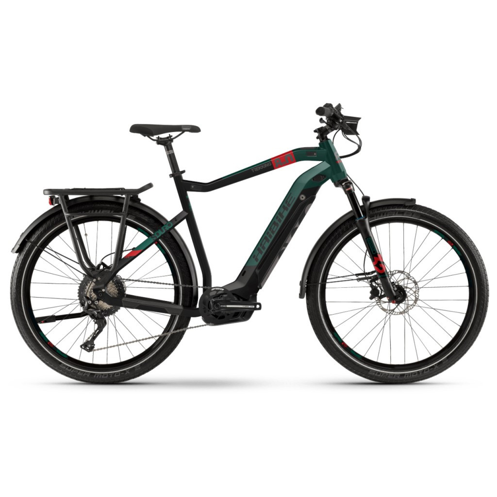Електровелосипед Haibike SDURO Trekking 8.0 men i500Wh 12 s. XT 28", рама L, чорний-зелений-червоний, 2020, фото 1