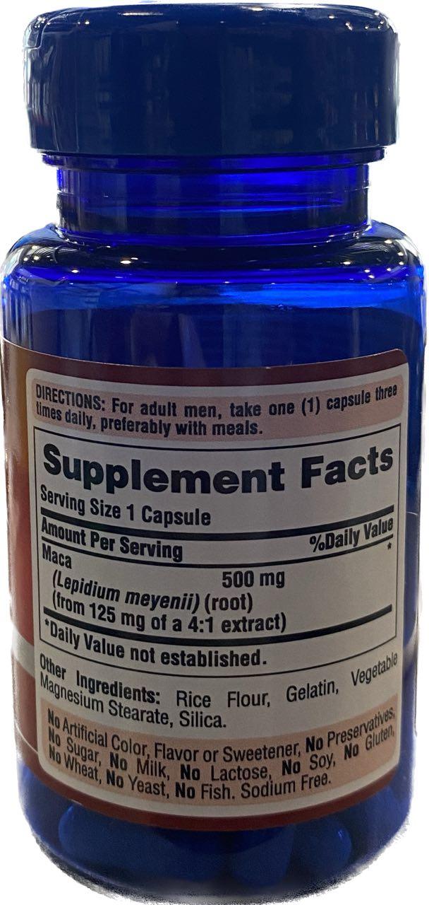 Puritan's Pride Maca 500 mg 60 caps