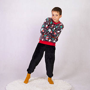 Підліткова махрова піжама для хлопчиків "Пінгвін" 36-42р.