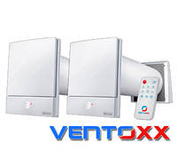 Пара рекуператоров Ventoxx Harmony с пультом ДУ и внешней крышкой, воздуховод 0,5 м