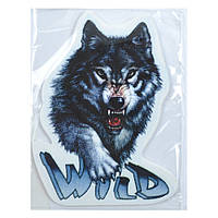 Наліпка "Вовк Wild" 12*8см