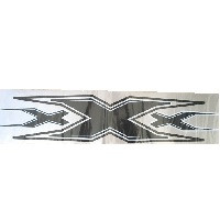 Наліпка лобове скло бус сіра 160*1800 "XXX"