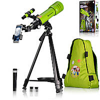 Телескоп Bresser Junior 70/400 Green з адаптером для смартфону + рюкзак (8850610B4K000)