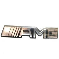 Наліпка силіконова шильдик"AMG" черн-хром (1шт)