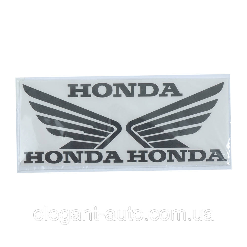 Наліпка плотерна "Honda" Крила 18х8см чорна