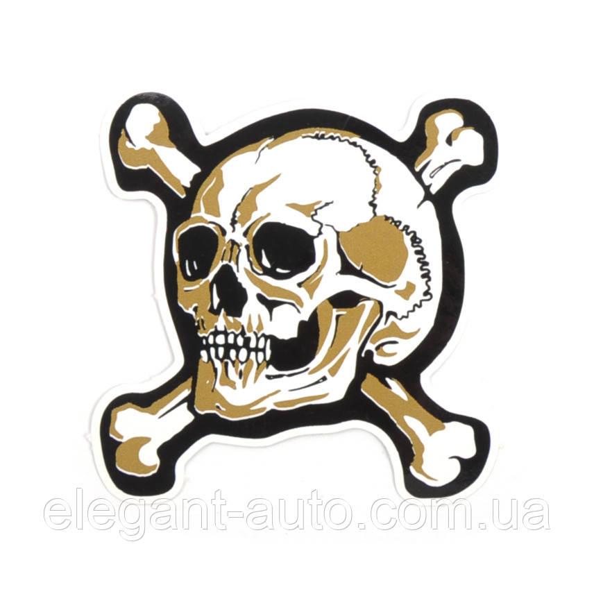 Наліпка "Череп" пісчаний хакі 10х10см (1шт)