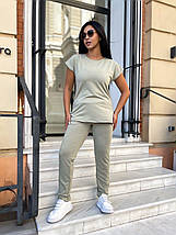 Стильний жіночий костюм, тканина "Двунитка" 48, 50, 52, 54 розмір 48, фото 2