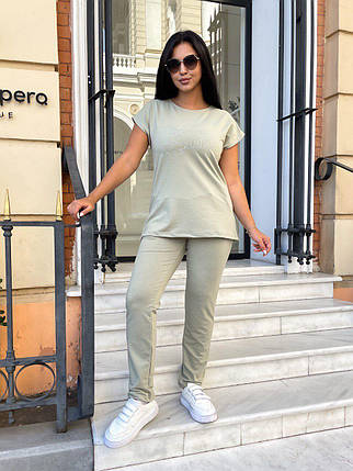 Стильний жіночий костюм, тканина "Двунитка" 48, 50, 52, 54 розмір 48, фото 1