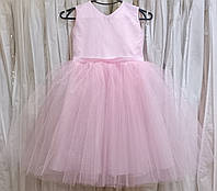 Блискуча рожева ошатна дитяча сукня-маєчка на 3-5 років