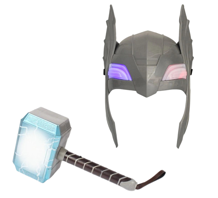 Костюм Тора, 2в1, маска що світиться, молот - Thor, set 2, фото 1