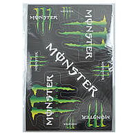 Наліпка МОТО "Monster Energy" (21x31) малий