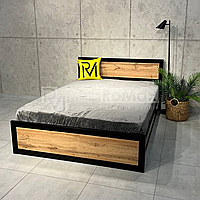 Кровать двуспальная с ламелями LOFT 160х200