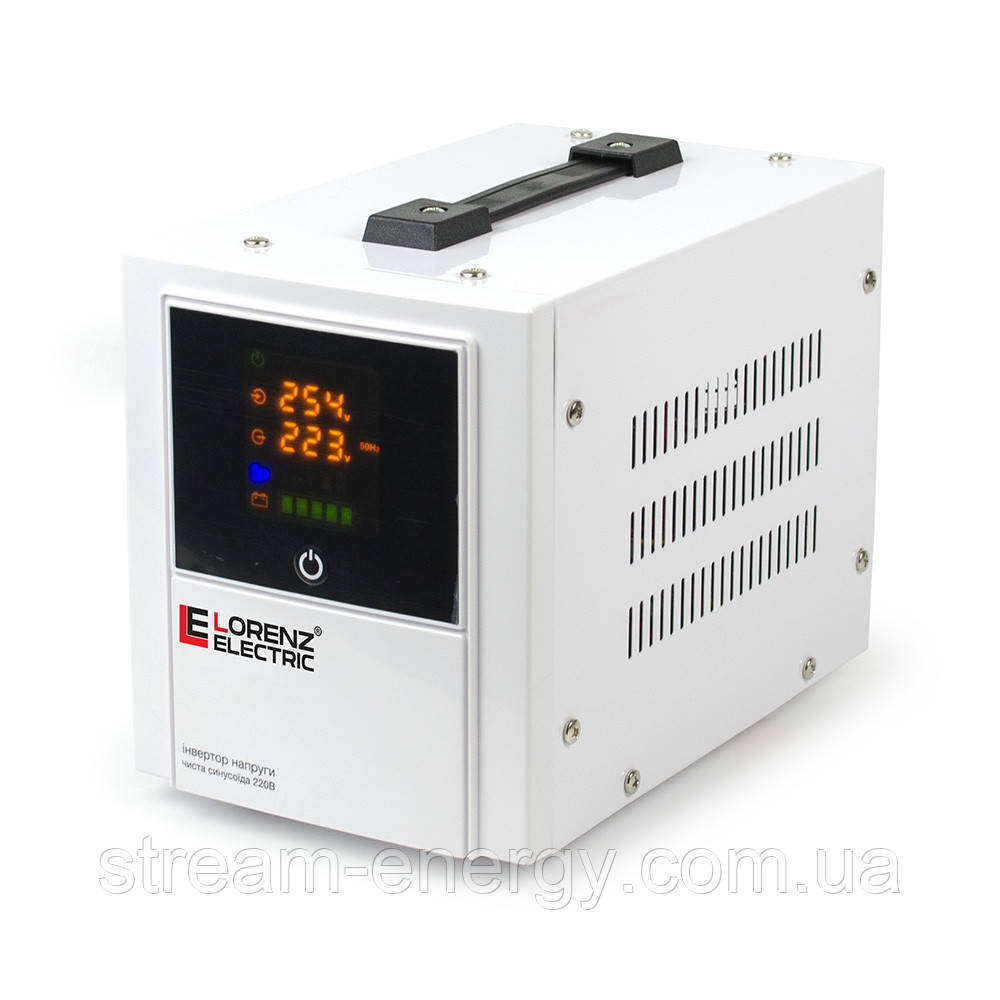 ДБЖ з правильною синусоїдою Lorenz Electric ЛІ-500С (300W), 12V під зовнішній акумулятор, струм заряду 15А