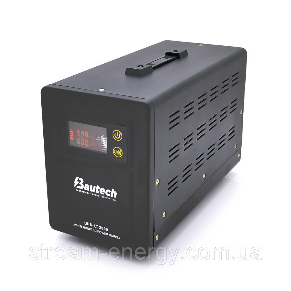 ДБЖ 1400Вт 24В з правильною синусоїдою PSW-Blautech-2000VA (1200W), 24V струм заряду до 20А Q2, фото 1