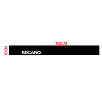 Наліпка лобове скло бус чорна 160*1800 "RECARO"