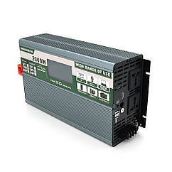 Інвертор 2кВт 12В з правильною синусоїдою Demuda DMDPSW-2000W