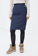 Утепленная юбка миди Finn Flare FWB51049-101 темно-синяя M