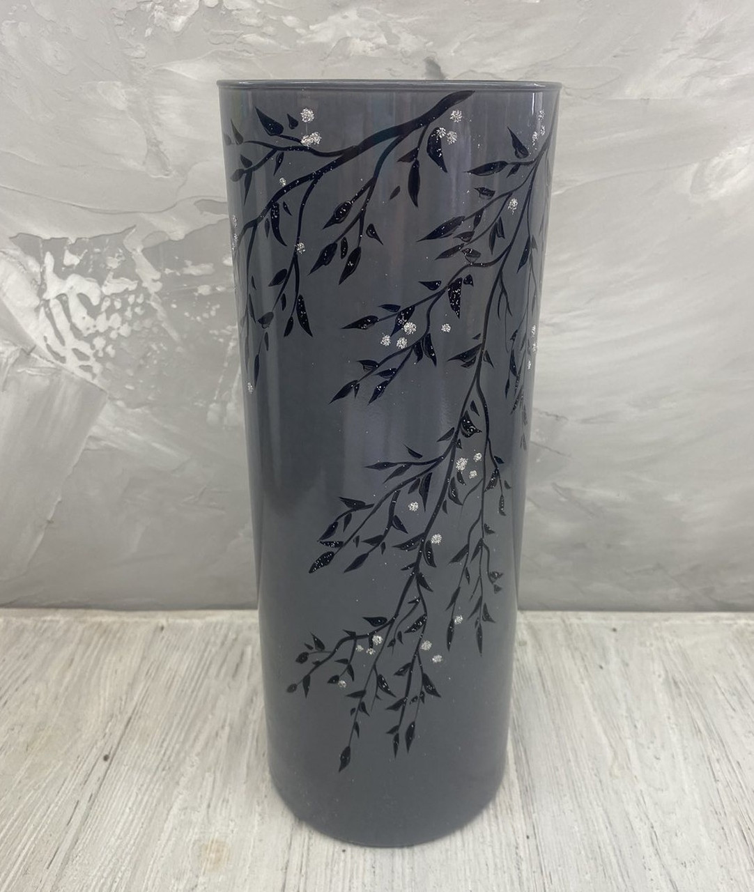 Ваза сіра "Берізка" Н380*120, фото 1