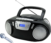 Бумбокс караоке Soundmaster SCD5800SW FM-радіо CD MP3-магнітофон USB касета мікрофон