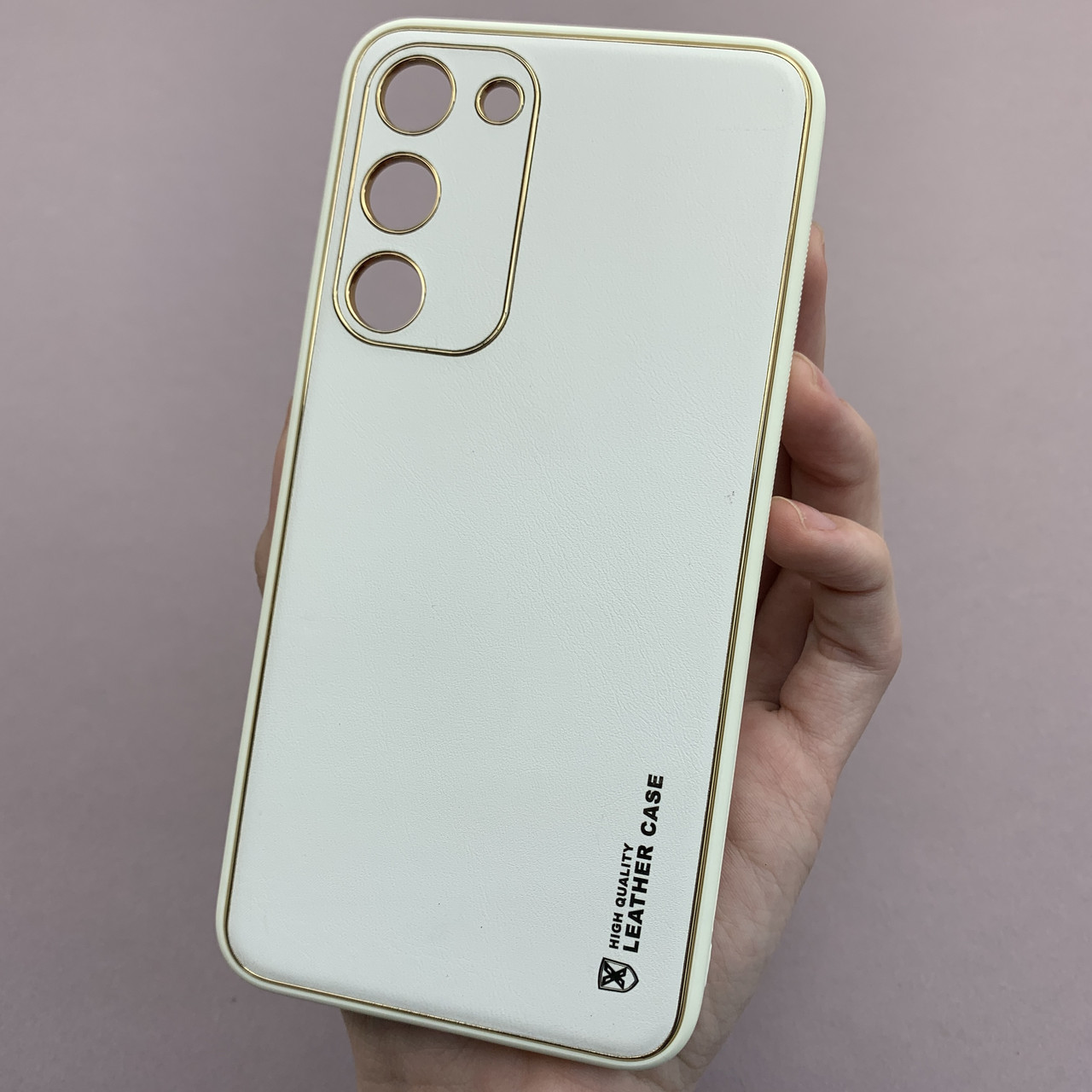 Чохол для Samsung Galaxy S23 Plus шкіряний матовий чохол із захистом камери на телефон самсунг с23 плюс білий u9h
