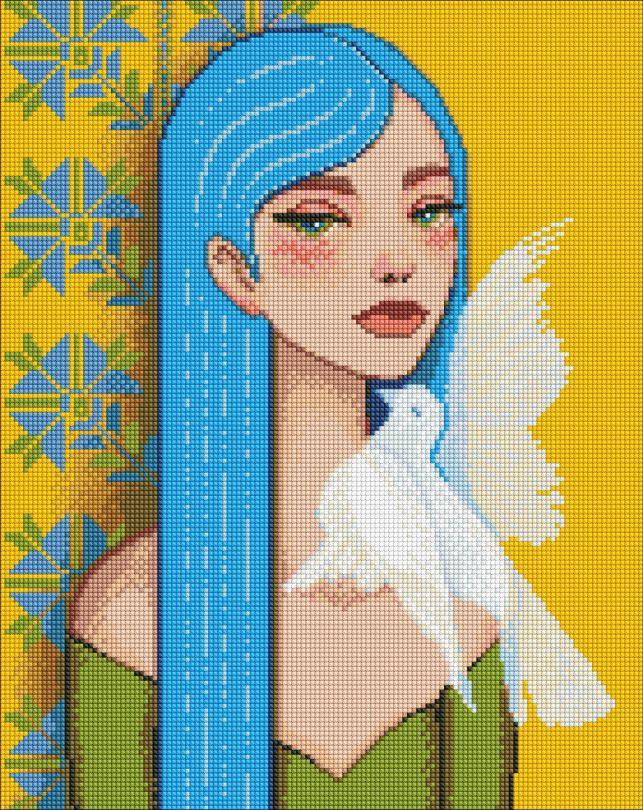 AMO7537 Діамантова мозаїка на підрамнику Вісточка від коханого 40 х 50 см