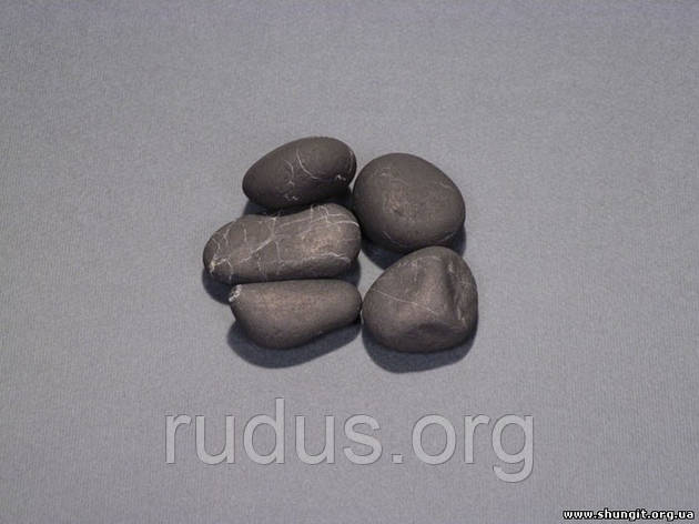 Шунгітовий окатиш полірований 150-200гр, фото 2