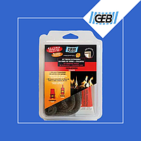 GEB Огнеупорный клей и жгут 6мм/2,5м+20мл KIT TRESSE EXTENSIBLE EN FIBRE DE VERRE + COLLAFEU