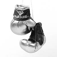 BOX рукавички на дзеркало заднього виду, малі чорно-срібло "Nike/Adidas"