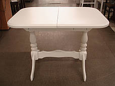 Стіл обідній розкладний Аврора Fusion Furniture, колір білий, фото 4