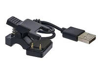 USB кабель для смарт часов универсальный прищепка (2 pin) 7 mm черный