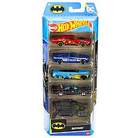 Набор из 5 машинок Хот Вилс Batman Hot Wheels Mattel HLY68