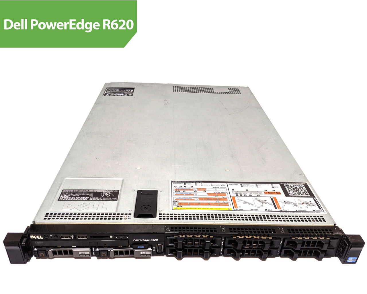 Сервер Dell PowerEdge R620 (1U / 2xE5-2670 / 64Gb / 2xSAS 300Gb)