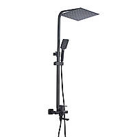 Душевая система Globus Lux Milano VAN-GLM-0026-10-BB черный -KTY24-