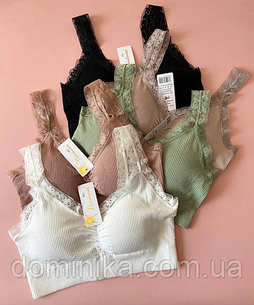 Безшовний топ без кісточок зі знімними чашками, фото 1