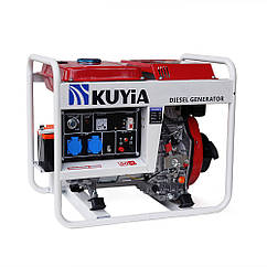 DR Генератор дизельний Kuyia TM3500CL, однофазний, 110-240V, 50Hz, 2,8-3 кВт, об'єм 12,5 л