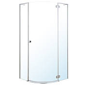 BENITA Right душова кабіна 90*90*190см напівкругла, розпашна, профіль cromo, скло прозоре 8 мм, без піддону Арт. 1017.114600R(2